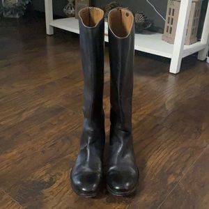 Frye Melissa Back Zip Wide Calf Boots 8 Black. Perfect Condition.
